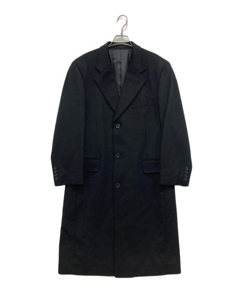 USED（ユーズド）USED (ユーズド) カシミヤチェスターコート ブラック サイズ:Ｍの古着・服飾アイテム