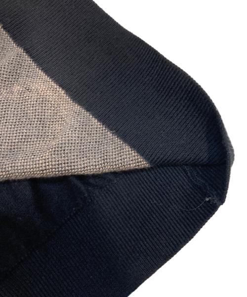 BURBERRY LONDON（バーバリーロンドン）BURBERRY LONDON (バーバリーロンドン) 総柄ニット ブラック サイズ:Lの古着・服飾アイテム