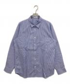 ATONエイトン）の古着「GIZA BROAD STANDARD SHIRTS」｜ブルー