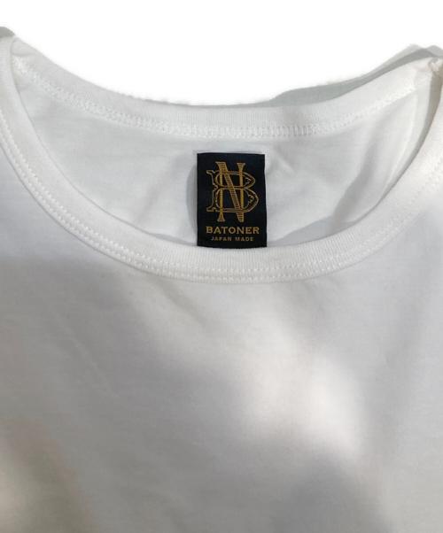 BATONER（バトナ―）BATONER (バトナ―) BROAD AIR JERSEY POCKET T-SHIRT ホワイト サイズ:L(3)の古着・服飾アイテム