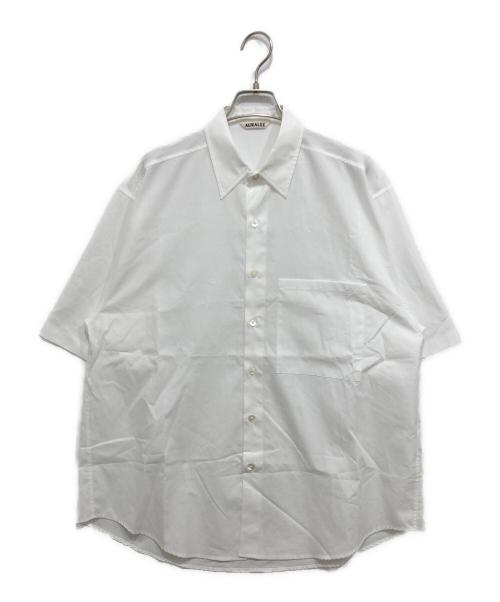 AURALEE（オーラリー）AURALEE (オーラリー) WASHED FINX TWILL BIG HALF SLEEVED SHIRT ホワイト サイズ:L(4)の古着・服飾アイテム