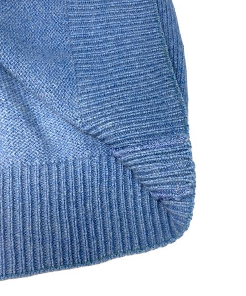 USED（ユーズド）USED (ユーズド) ハーフボタンカシミヤニット スカイブルー サイズ:Mの古着・服飾アイテム
