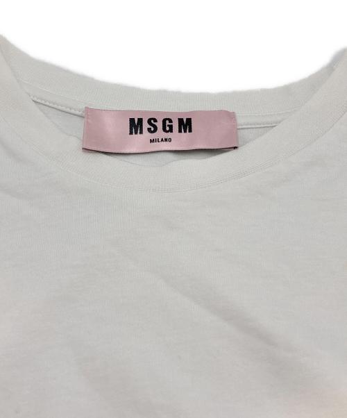 MSGM（エムエスジーエム）MSGM (エムエスジーエム) 袖レースカットソー ホワイト サイズ:Sの古着・服飾アイテム