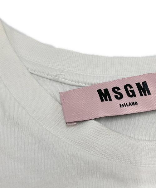 MSGM（エムエスジーエム）MSGM (エムエスジーエム) 袖レースカットソー ホワイト サイズ:Sの古着・服飾アイテム