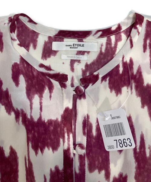 ISABEL MARANT ETOILE（イザベルマランエトワール）ISABEL MARANT ETOILE (イザベルマランエトワール) 総柄シルクワンピース パープル サイズ:36 (S)の古着・服飾アイテム
