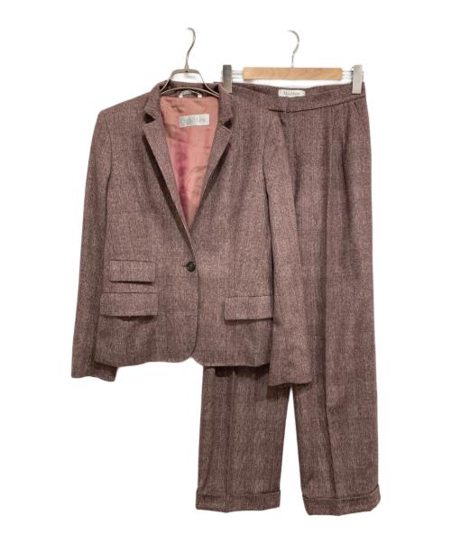 MaxMara（マックスマーラ）MaxMara (マックスマーラ) セットアップスーツ ピンク/ブラウン サイズ:42の古着・服飾アイテム