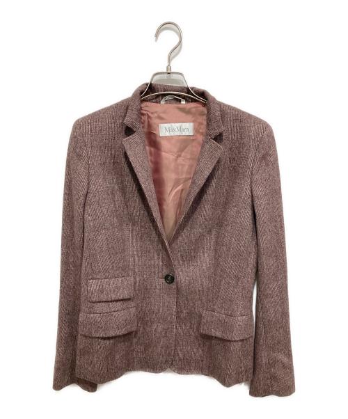 MaxMara（マックスマーラ）MaxMara (マックスマーラ) セットアップスーツ ピンク/ブラウン サイズ:42の古着・服飾アイテム