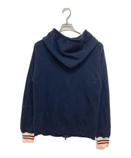 MONCLER GENIUS（モンクレール ジーニアス）MONCLER GENIUS (モンクレール ジーニアス) FRAGMENT (フラッグメント) カシミア混ニットパーカー ネイビー サイズ:Lの古着・服飾アイテム
