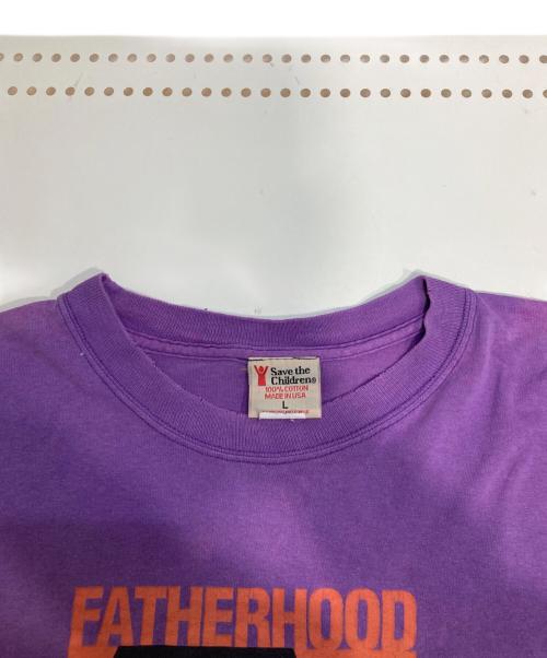 Save The Children（セーブ・ザ・チルドレン）Save The Children (セーブ・ザ・チルドレン) FATHERHOOD TEE パープル サイズ:Lの古着・服飾アイテム