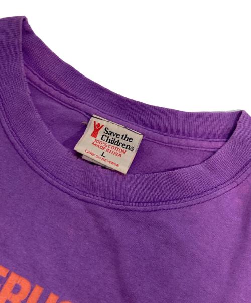 Save The Children（セーブ・ザ・チルドレン）Save The Children (セーブ・ザ・チルドレン) FATHERHOOD TEE パープル サイズ:Lの古着・服飾アイテム
