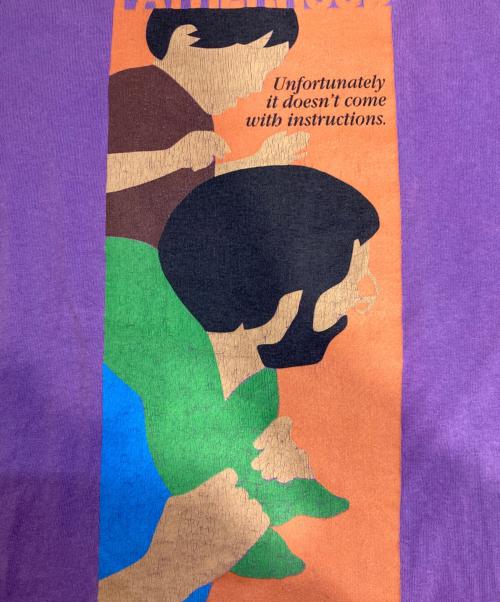 Save The Children（セーブ・ザ・チルドレン）Save The Children (セーブ・ザ・チルドレン) FATHERHOOD TEE パープル サイズ:Lの古着・服飾アイテム