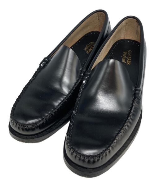 G.H.BASS（ジーエイチバス）G.H.BASS (ジーエイチバス) LARSON VENETIAN WEEJUNS LOAFER ブラック サイズ:27cm（US9）の古着・服飾アイテム