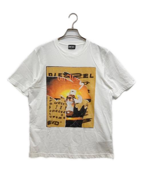 DIESEL（ディーゼル）DIESEL (ディーゼル) T-JUST POFF TEE ホワイト サイズ:Mの古着・服飾アイテム