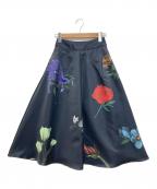 Ameriアメリ）の古着「AMANDA FLARE SKIRT」｜ネイビー