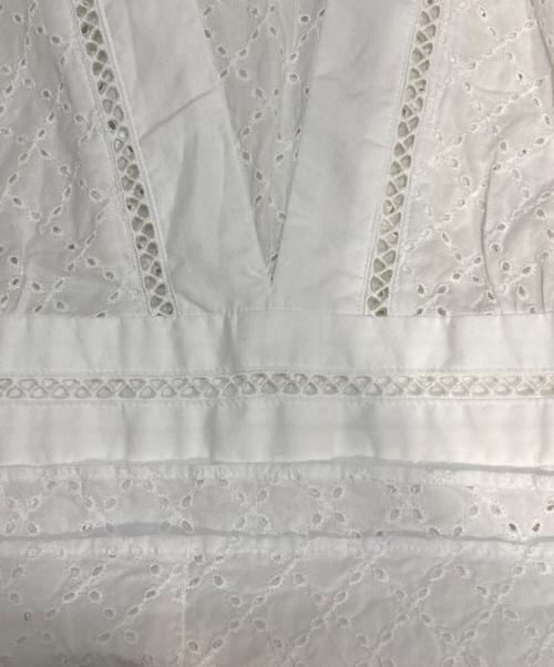 Audire（アウディーレ）Audire (アウディーレ) Flower broidery Lace Dress ホワイト サイズ:Sの古着・服飾アイテム