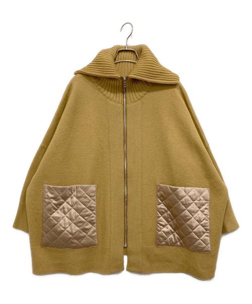 ESTNATION（エストネーション）ESTNATION (エストネーション) キルティングニットアウター イエロー サイズ:Freeの古着・服飾アイテム