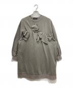 Candy Stripperキャンディーストリッパー）の古着「スウェットフリルワンピース」｜グレー