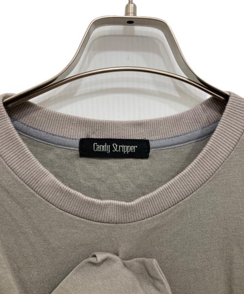Candy Stripper（キャンディーストリッパー）Candy Stripper (キャンディーストリッパー) スウェットフリルワンピース グレー サイズ:2の古着・服飾アイテム