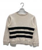 maison kitsuneメゾンキツネ）の古着「テープデザインスウェット」｜ベージュ