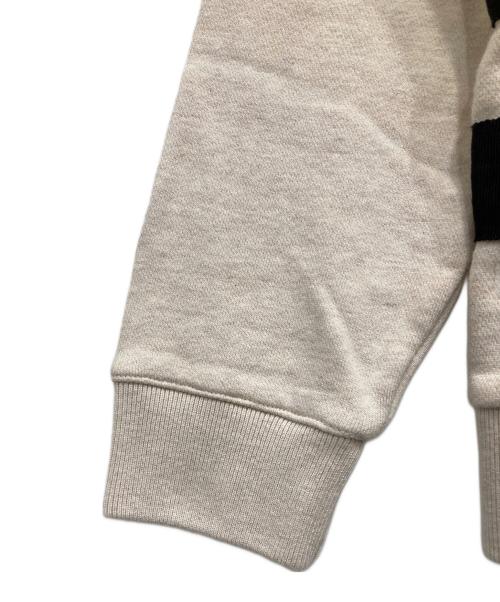 maison kitsune（メゾンキツネ）MAISON KITSUNE (メゾンキツネ) テープデザインスウェット ベージュ サイズ:Sの古着・服飾アイテム