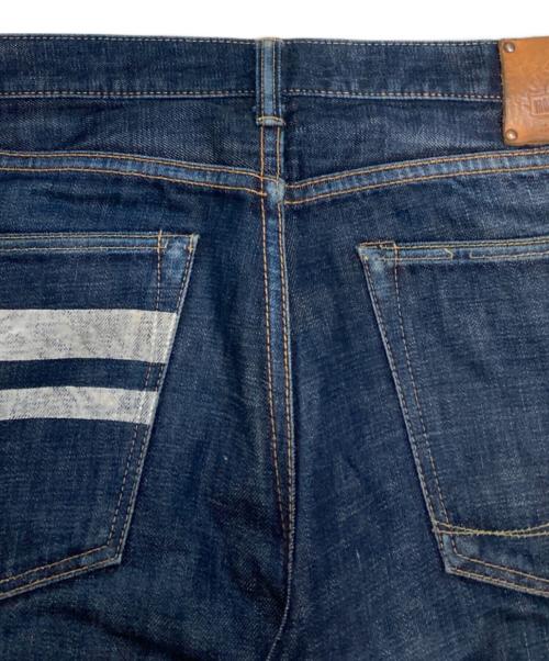 MOMOTARO JEANS（桃太郎ジーンズ）MOMOTARO JEANS (桃太郎ジーンズ) 銅丹特濃スリムテーパードジッパーフライ インディゴ サイズ:91cm (W36)の古着・服飾アイテム