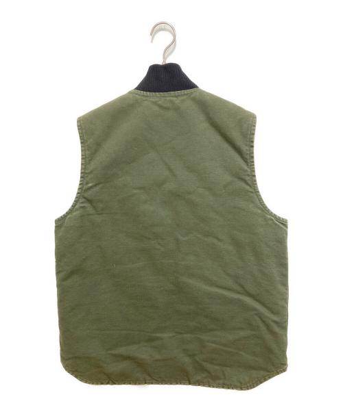 CarHartt（カーハート）CarHartt (カーハート) ダック地中綿ベスト モスグリーン サイズ:Mの古着・服飾アイテム