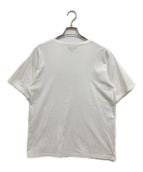 agnes b homme（アニエスベーオム）agnes b homme (アニエスベーオム) “3 rue du jour”ロゴTシャツ ホワイト サイズ:Lの古着・服飾アイテム