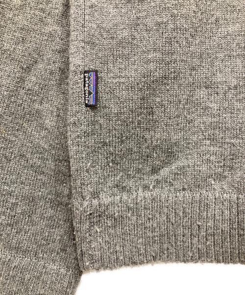 Patagonia（パタゴニア）Patagonia (パタゴニア) ウールニットハーフジップニットセーター グレー サイズ:Mの古着・服飾アイテム