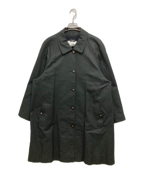 CHANEL（シャネル）CHANEL (シャネル) ココマークボタンステンカラーコート ブラック サイズ:40(L)の古着・服飾アイテム