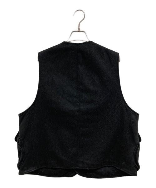 ARMANI JEANS（アルマーニジーンズ）ARMANI JEANS (アルマーニジーンズ) 切替レザーベスト ブラック サイズ:I46(L相当)の古着・服飾アイテム