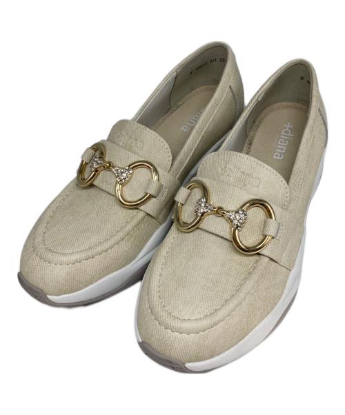 DIANA（ダイアナ）DIANA (ダイアナ) カジュアルビットローファー ベージュ サイズ:23.5cmの古着・服飾アイテム