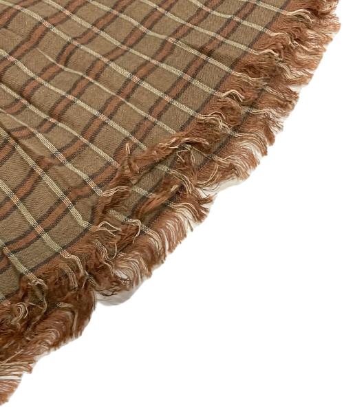 RRL（ダブルアールエル）RRL (ダブルアールエル) チェックストール ブラウンの古着・服飾アイテム