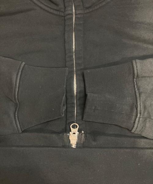 STONE ISLAND（ストーンアイランド）STONE ISLAND (ストーンアイランド) Garment Dyed Zip Sweatshirt ブラック サイズ:Mの古着・服飾アイテム