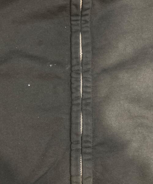 STONE ISLAND（ストーンアイランド）STONE ISLAND (ストーンアイランド) Garment Dyed Zip Sweatshirt ブラック サイズ:Mの古着・服飾アイテム
