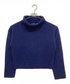 POLO RALPH LAURENポロ・ラルフローレン）の古着「カシミヤ混ウールハイネックニットセーター」｜ネイビー
