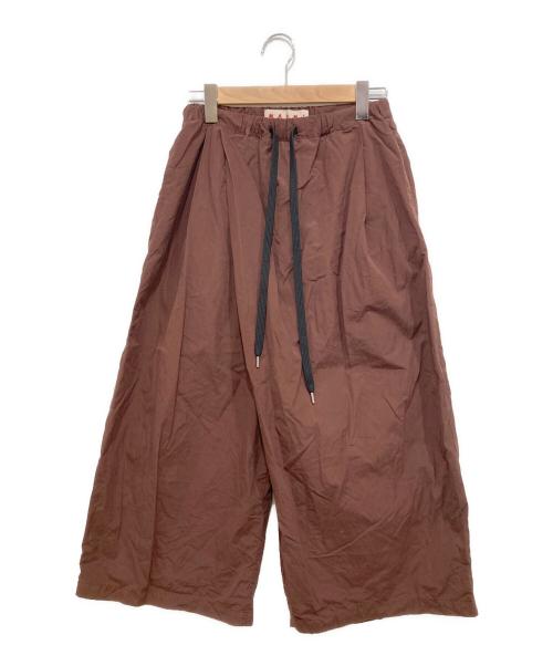 MARNI（マルニ）MARNI (マルニ) ワイドイージーパンツ ブラウン サイズ:Mの古着・服飾アイテム