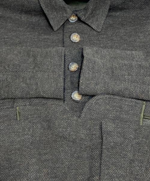 POLO RALPH LAUREN（ポロ・ラルフローレン）POLO RALPH LAUREN (ポロ・ラルフローレン) ヘリンボーン ダブルニット ジャカード ブレザー ブラウン サイズ:M(2)の古着・服飾アイテム