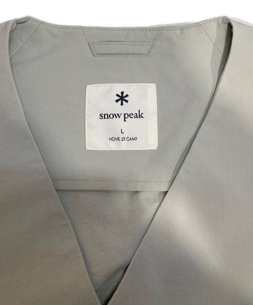 Snow peak（スノーピーク）Snow peak (スノーピーク) Active Comfort Cardigan グレー サイズ:Lの古着・服飾アイテム