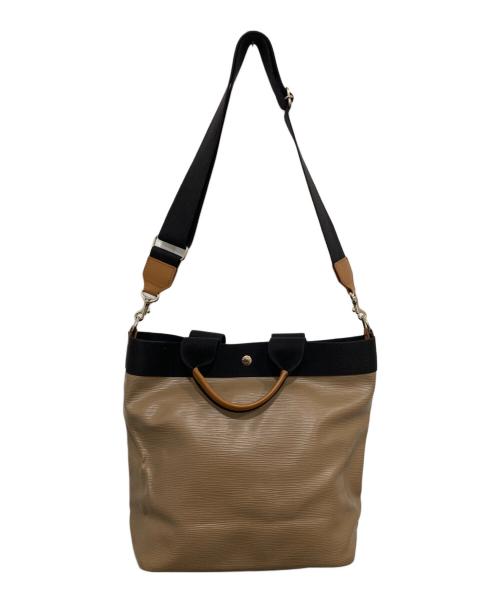 Breath TOPKAPI（ブレストプカピ）Breath TOPKAPI (ブレストプカピ) リプルネオレザートートバッグ ベージュの古着・服飾アイテム