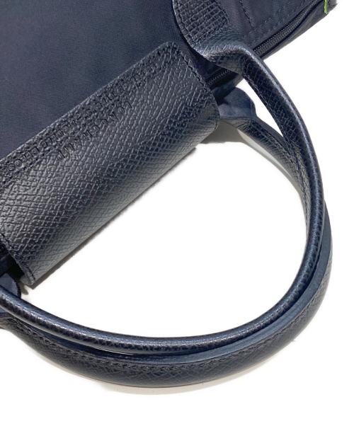 LONGCHAMP（ロンシャン）LONGCHAMP (ロンシャン) ル・プリアージュ グリーンS ハンドバッグ ブラック×グリーンの古着・服飾アイテム