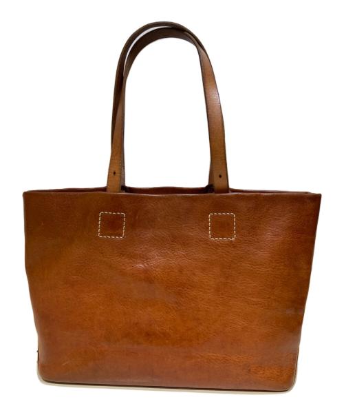 genten（ゲンテン）genten (ゲンテン) 焦がし加工トートバッグ ブラウンの古着・服飾アイテム