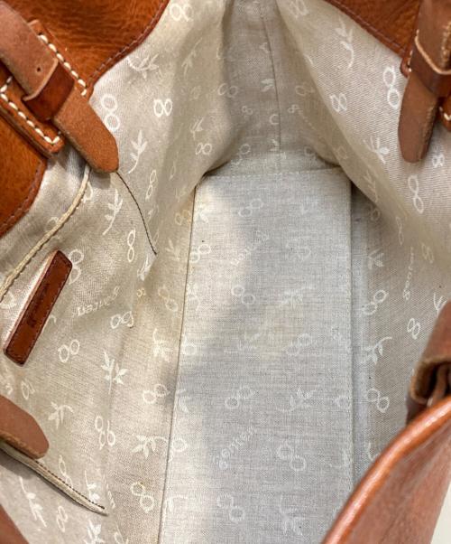 genten（ゲンテン）genten (ゲンテン) 焦がし加工トートバッグ ブラウンの古着・服飾アイテム