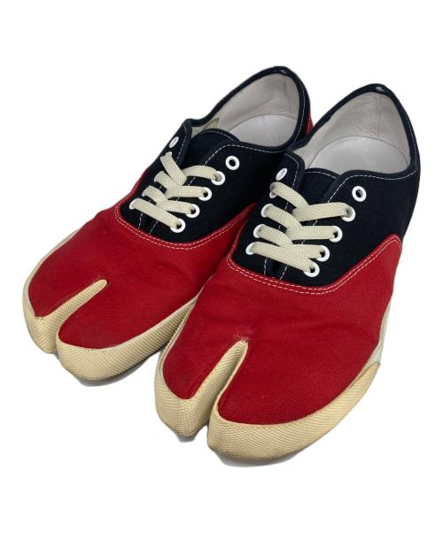 Maison Margiela 22（メゾンマルジェラ）Maison Margiela 22 (メゾンマルジェラ 22) 足袋スニーカー レッド×ブラック サイズ:26.5cm(42表記)の古着・服飾アイテム