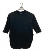 THREE DOTSスリードッツ）の古着「Smile cotton l/s loose tee」｜ブラック