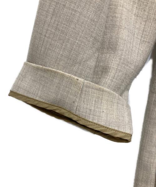 FRAMeWORK（フレームワーク）FRAMeWORK (フレームワーク) ダブルフェイスノーカラースプリングコート ベージュ サイズ:38の古着・服飾アイテム