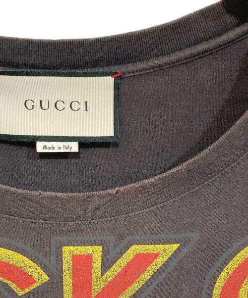 GUCCI（グッチ）GUCCI (グッチ) BLACK CAT PRINT TEE ブラック サイズ:Sの古着・服飾アイテム