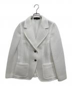 ESCADAエスカーダ）の古着「メッシュテーラードジャケット」｜ホワイト