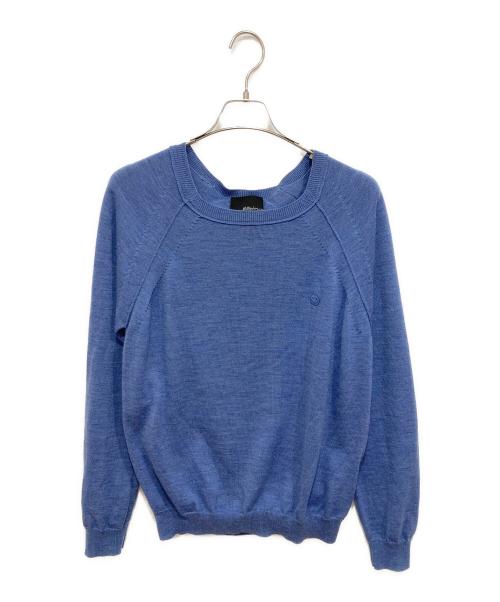 3.1 phillip lim（スリーワンフィリップリム）3.1 phillip lim (スリーワンフィリップリム) スマイルマークラグランニット ブルー サイズ:Mの古着・服飾アイテム