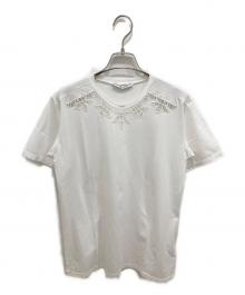 ermanno scervino（エルマノシェルビーノ）の古着「カットワークデザインカットソー」｜ホワイト