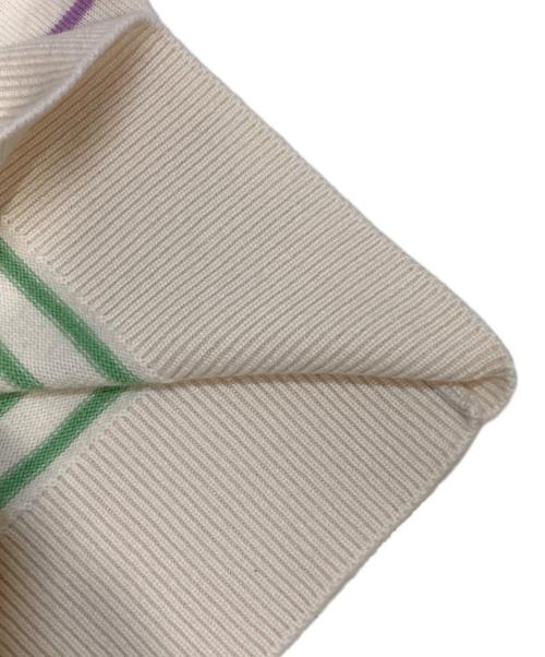 CHANEL（シャネル）CHANEL (シャネル) ココマークボーダードルマンスリーブプルオーバーニット マルチカラー サイズ:M(38)の古着・服飾アイテム